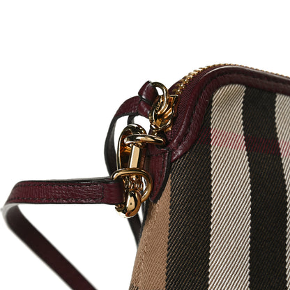 Burberry Derby House Check Abingdon Convertible Clutch Mahogany Red 14 of 14