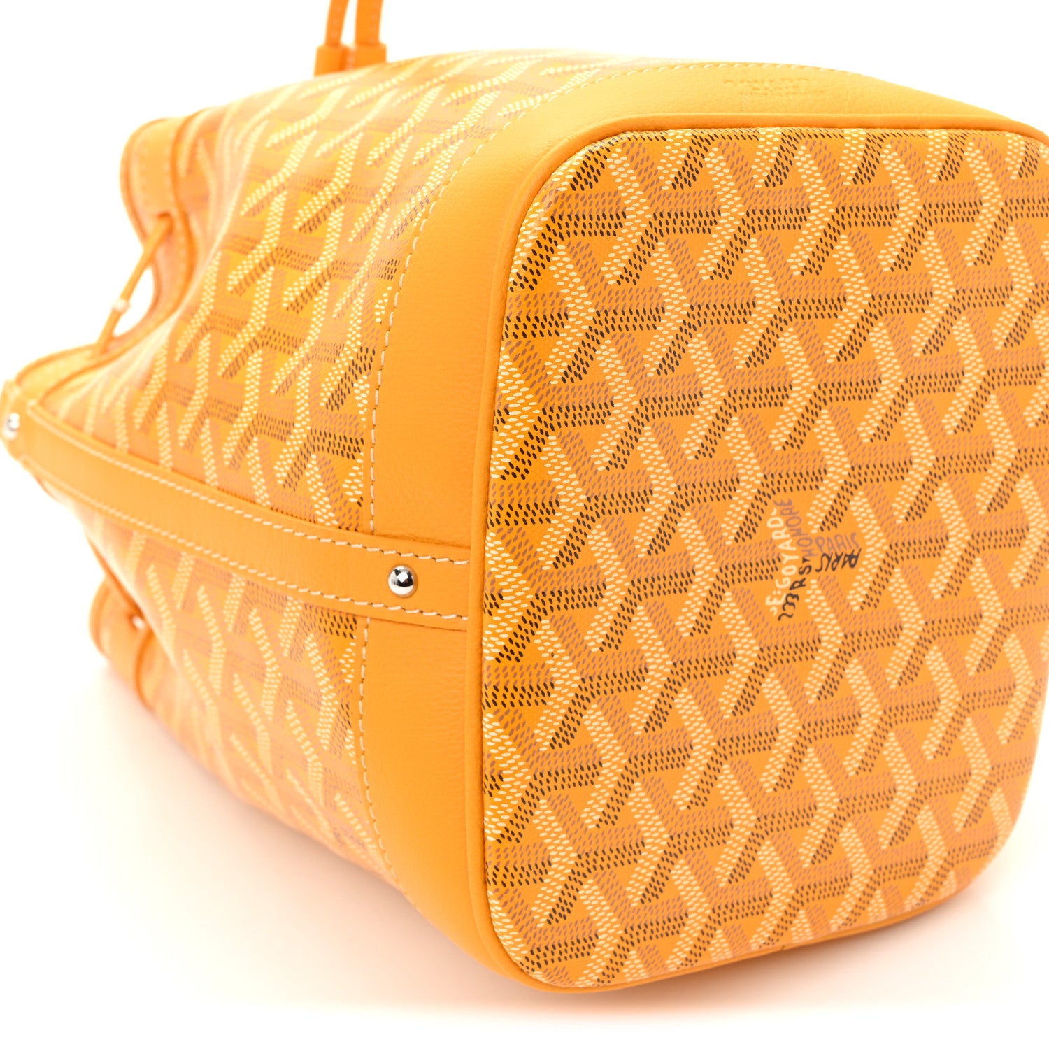 Goyard Goyardine Petit Flot Bucket Bag PM Yellow 8 of 9