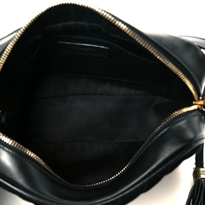 Saint Laurent Suede Calfskin Matelasse Monogram Lou Camera Bag Black 5 of 10