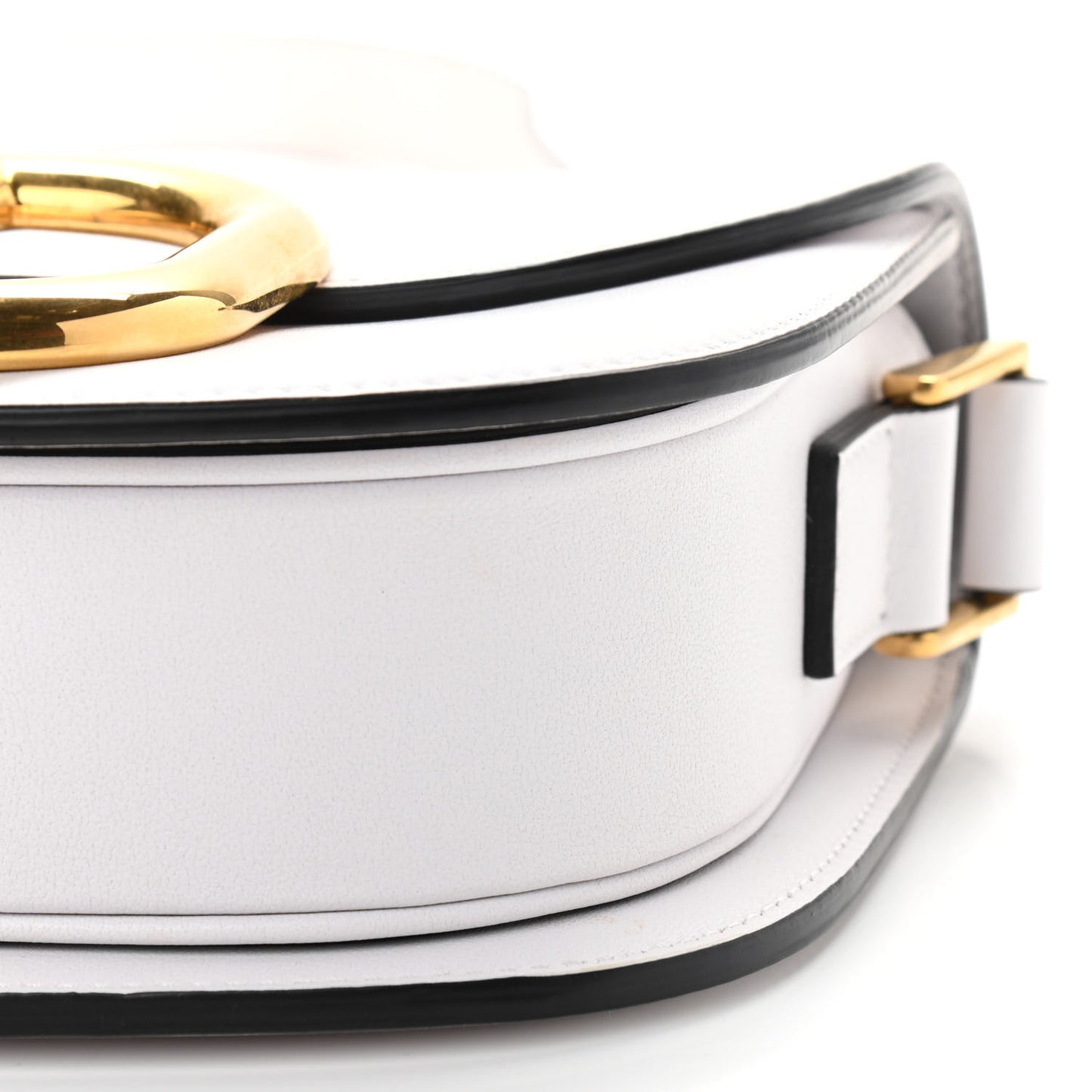 Smooth Calfskin Supervee Shoulder Bag Optic White