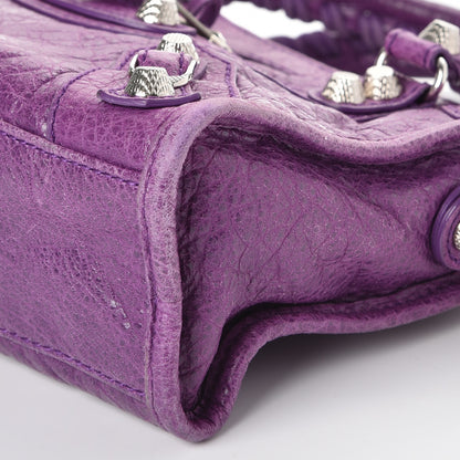Balenciaga Agneau Giant 12 Silver Hardware Mini City Ultraviolet 9 of 9