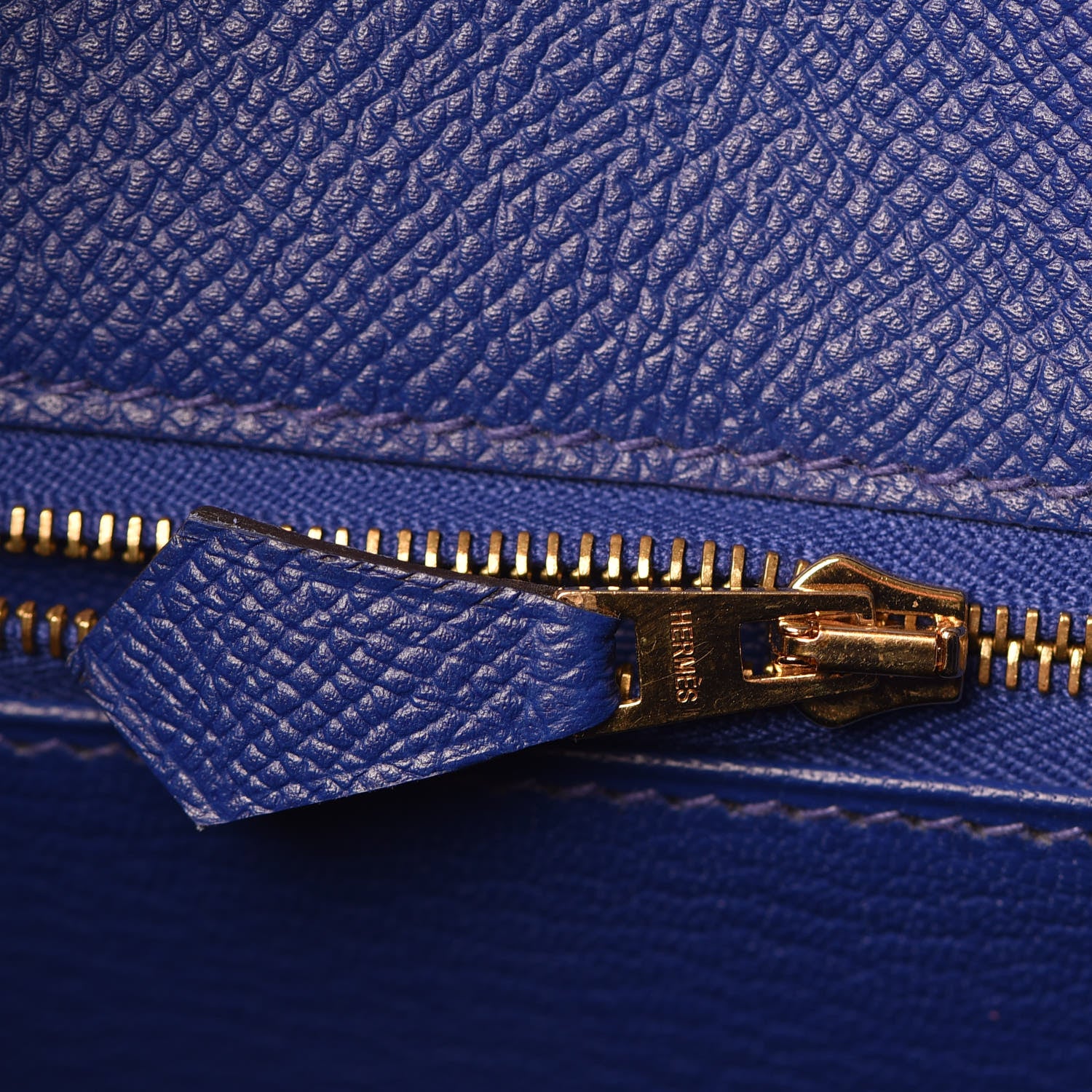 Hermes Epsom Kelly Sellier 28 Bleu Electrique 13 of 33