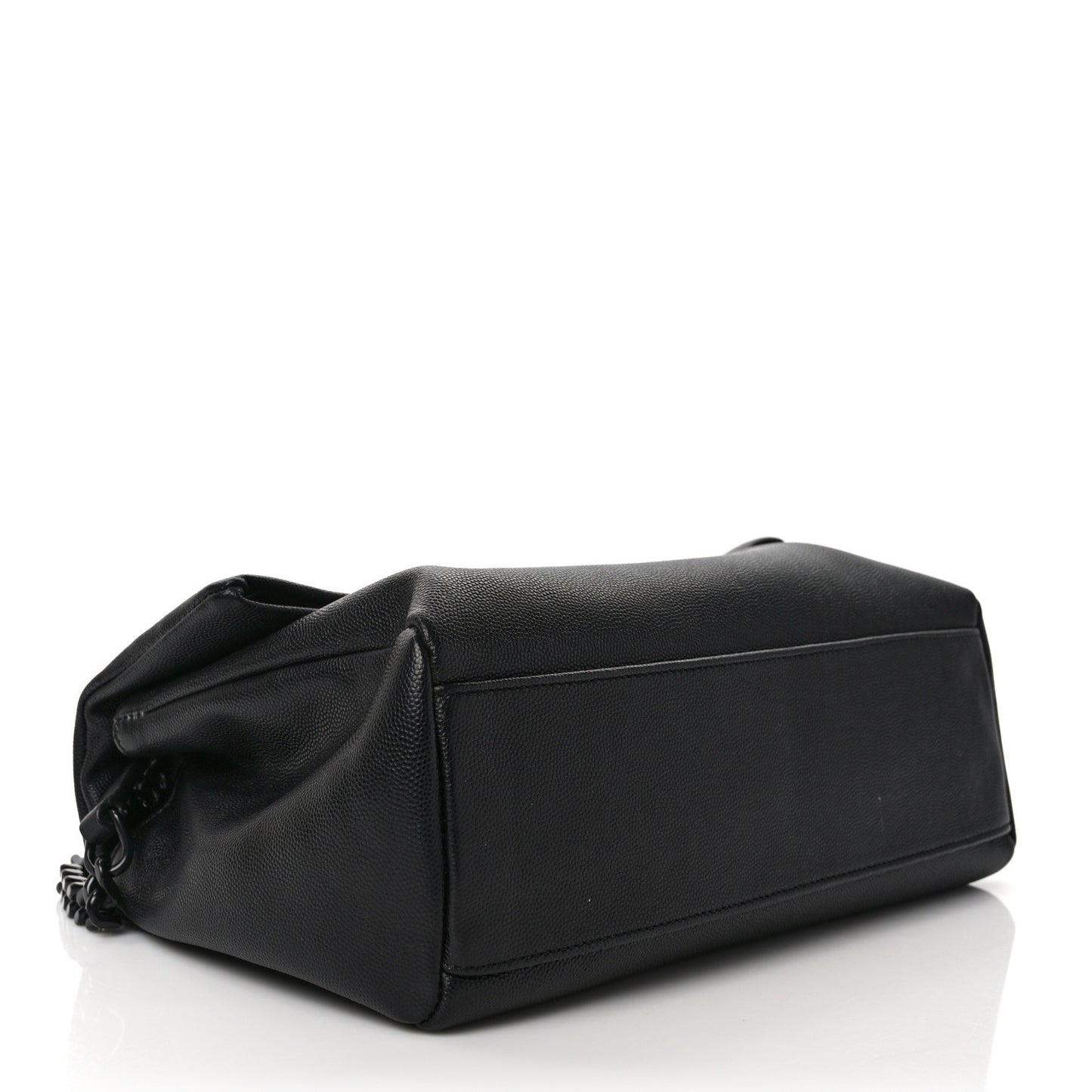 Grain De Poudre Medium West Hollywood Monogram Fold-Over Black
