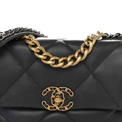 Chanel Lambskin Quilted Medium Chanel 19 Flap Dark Grey 8 of 10