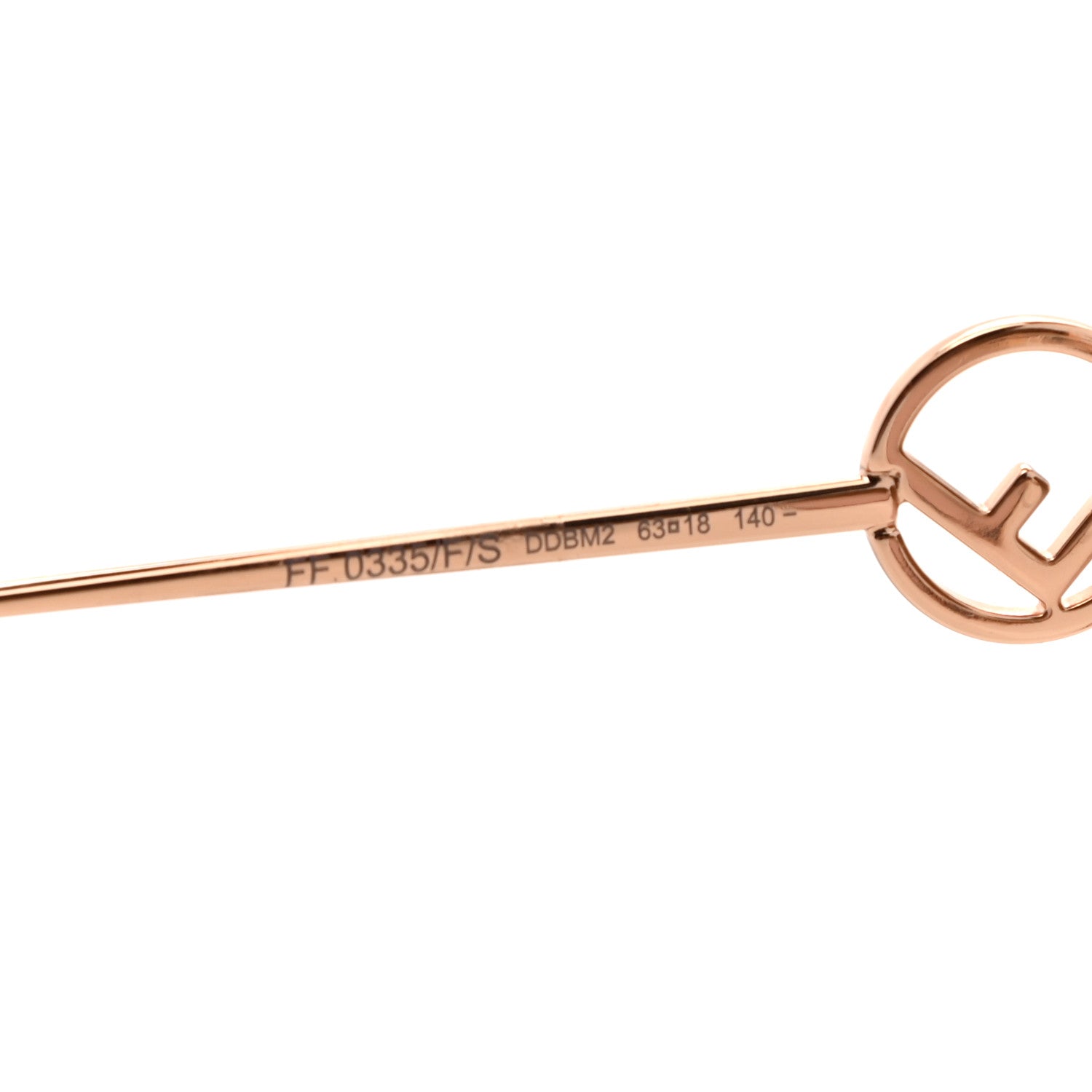 Fendi Metal F is Fendi Sunglasses FF 0335/F/S Gold 5 of 6