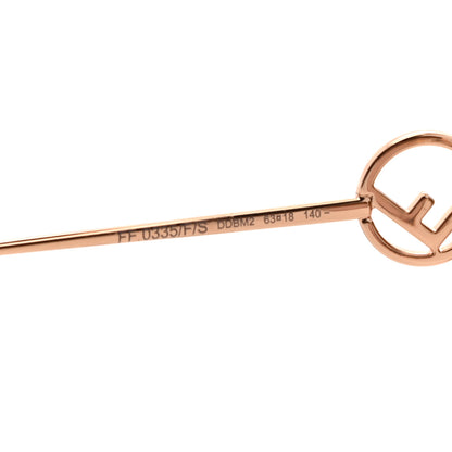 Fendi Metal F is Fendi Sunglasses FF 0335/F/S Gold 5 of 6