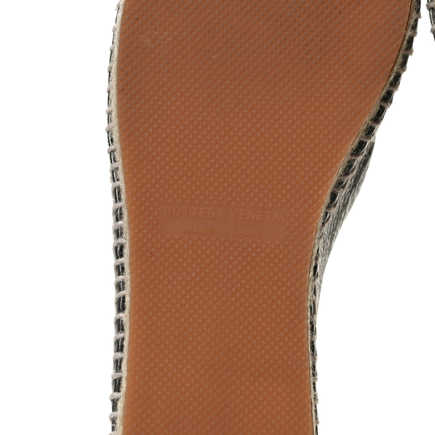 Nappa Intrecciato Gala Espadrille 39 Argento Antique