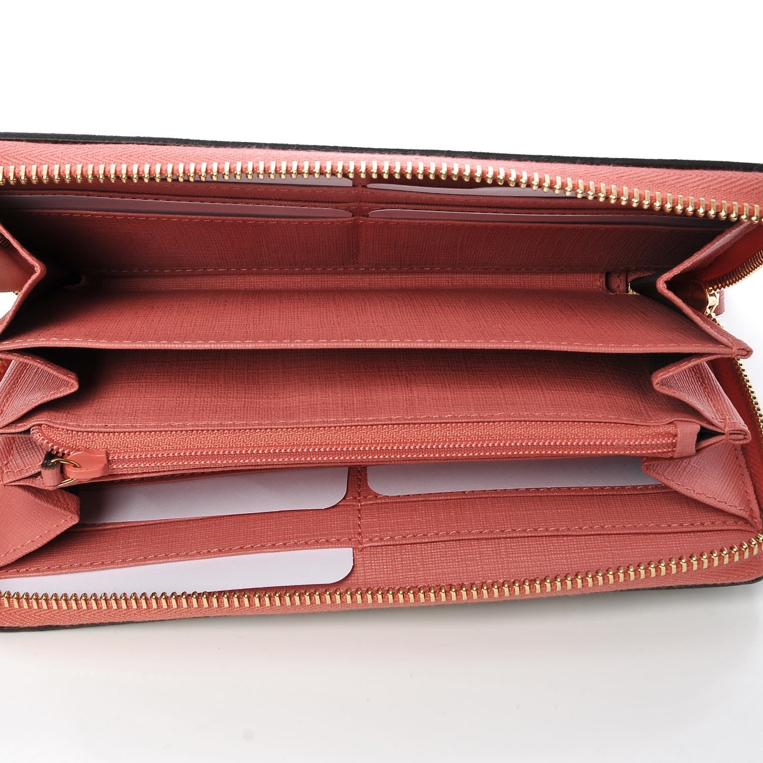 Gucci GG Supreme Monogram Embroidered Face Zip Around Wallet Pink 5 of 8