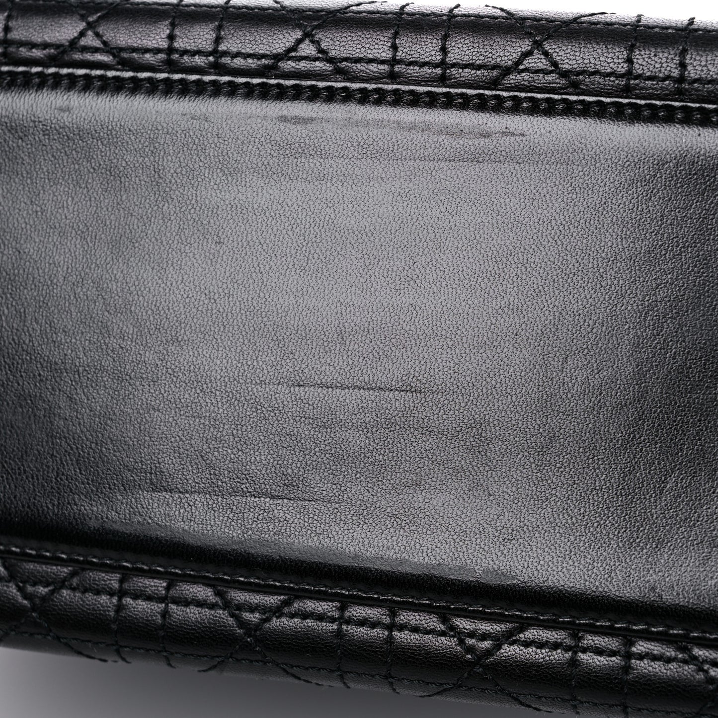 Lambskin Cannage Medium Lady Dior Black