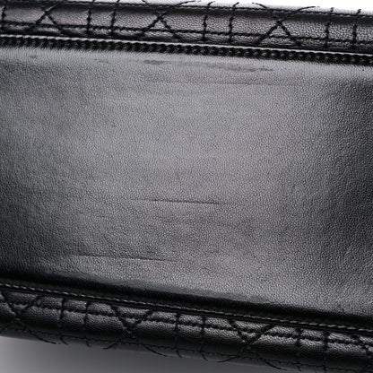 Christian Dior Lambskin Cannage Medium Lady Dior Black 11 of 13