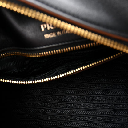 Prada City Calf Ribbon Bowling Bag Black 5 of 10