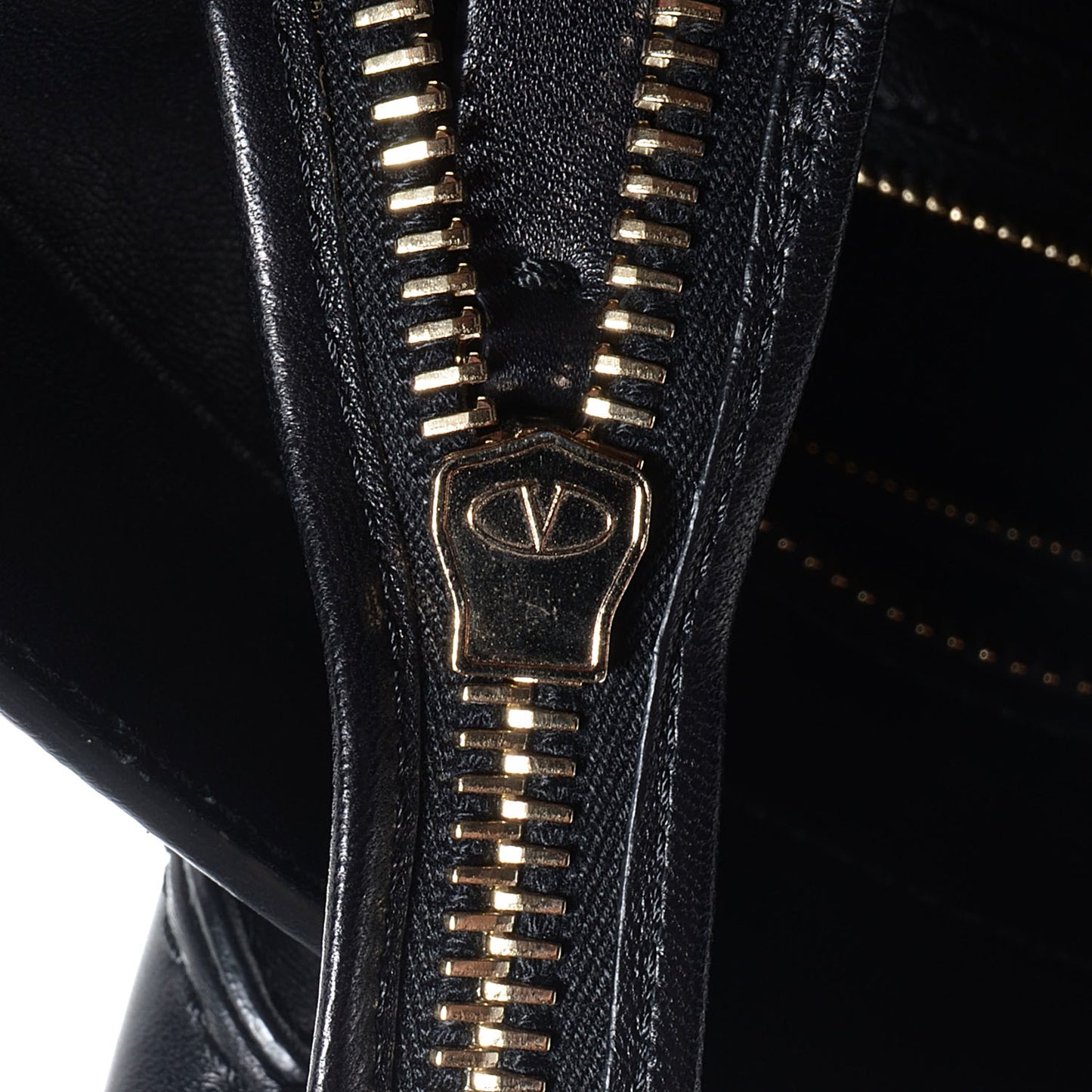 Lambskin Crystal B Diamond Tote Black