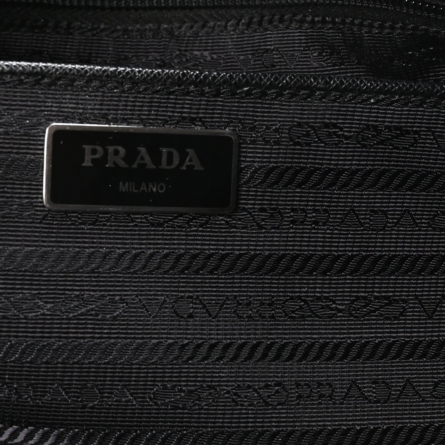 Prada Nylon Vela East West Shopper Tote Black 6 of 12