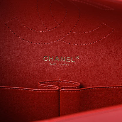 Chanel Caviar Quilted Jumbo Double Flap Red 5 of 11