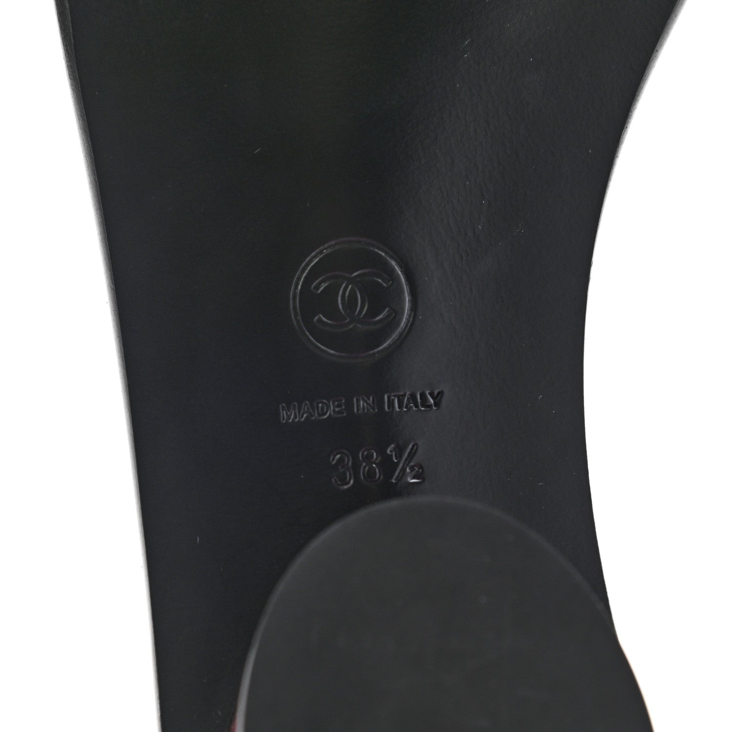 Chanel Patent CC Thong Sandals 38.5 Grey Pink 6 of 8