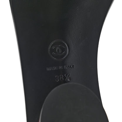 Chanel Patent CC Thong Sandals 38.5 Grey Pink 6 of 8