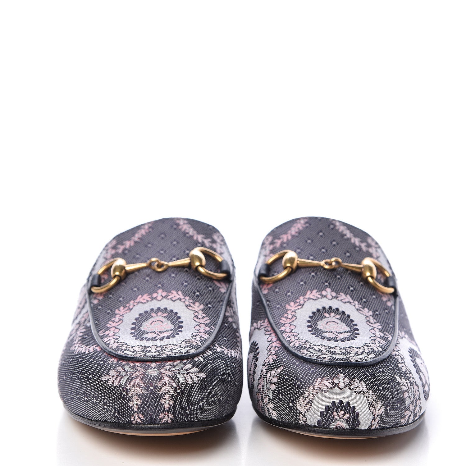 Gucci Jacquard Floral Womens Princetown Slippers 34 Multicolor 2 of 8