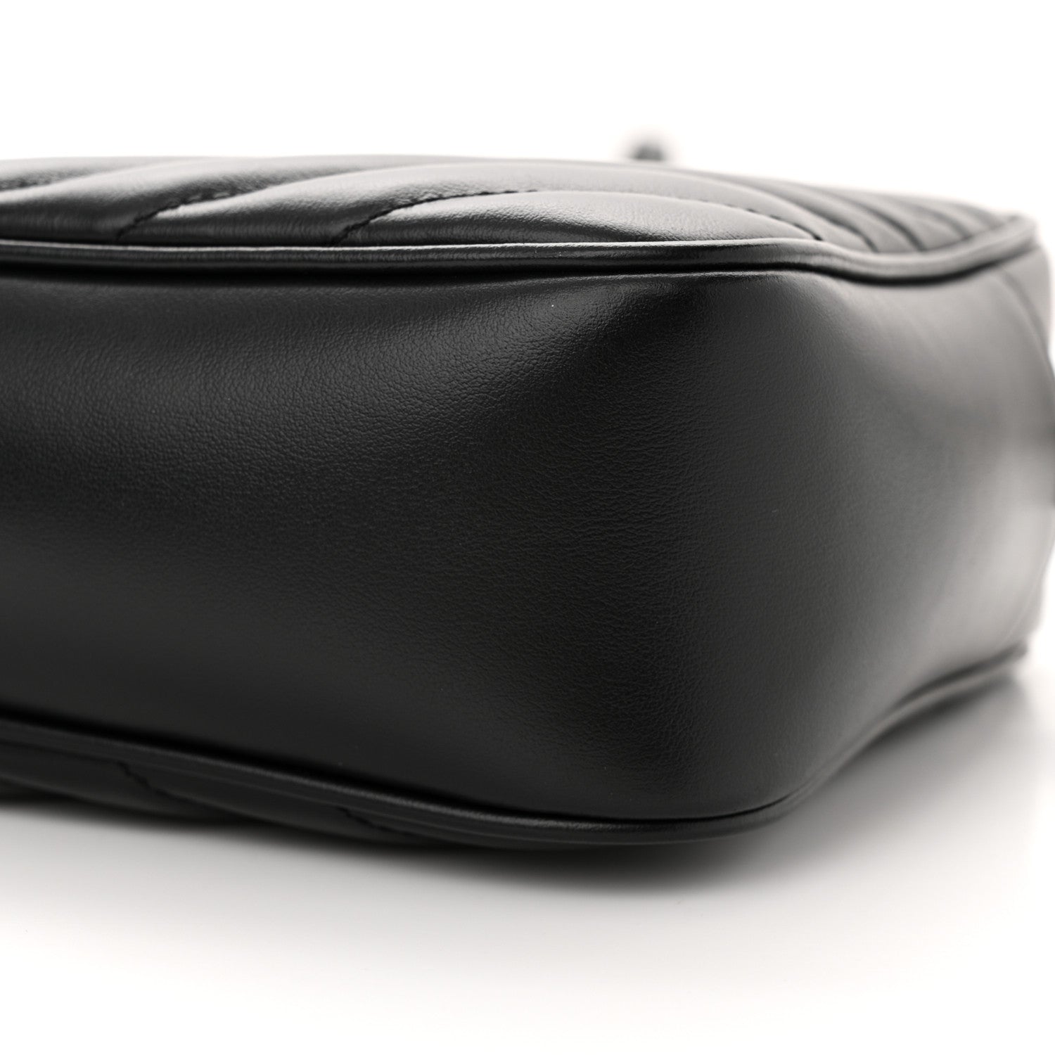 Saint Laurent Calfskin Matelasse Monogram Lou Camera Bag Black 10 of 12