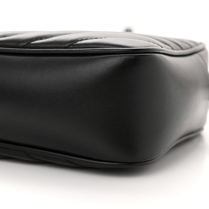 Saint Laurent Calfskin Matelasse Monogram Lou Camera Bag Black 10 of 12