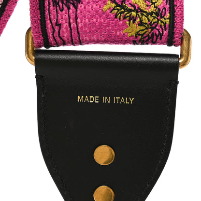 Christian Dior Canvas Toile de Jouy Voyage Shoulder Strap Fuchsia Multicolor 4 of 4