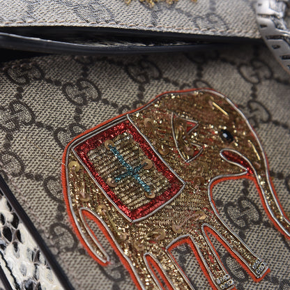 Gucci GG Supreme Monogram Elaphe Elephant Embroidered Small Dionysus Shoulder Bag 11 of 13