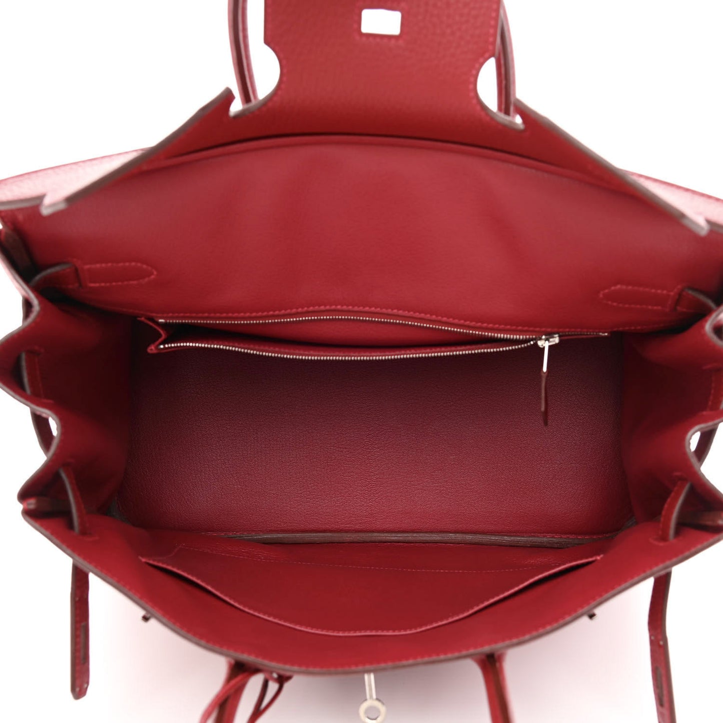 Taurillon Clemence Birkin 35 Rouge Vif