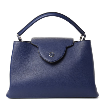 Louis Vuitton Taurillon Capucines MM Indigo 1 of 9