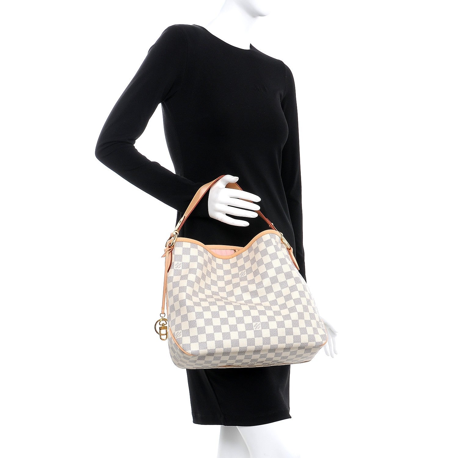 Louis Vuitton Damier Azur Delightful PM Rose Ballerine 2 of 9