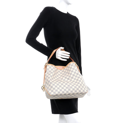 Louis Vuitton Damier Azur Delightful PM Rose Ballerine 2 of 9