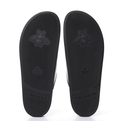 Gucci Malaga Kid Womens Horsebit River Slippers 39 Black 5 of 8
