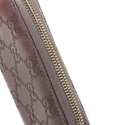 Gucci Guccissima Zip Around Card Case Mauve 8 of 8