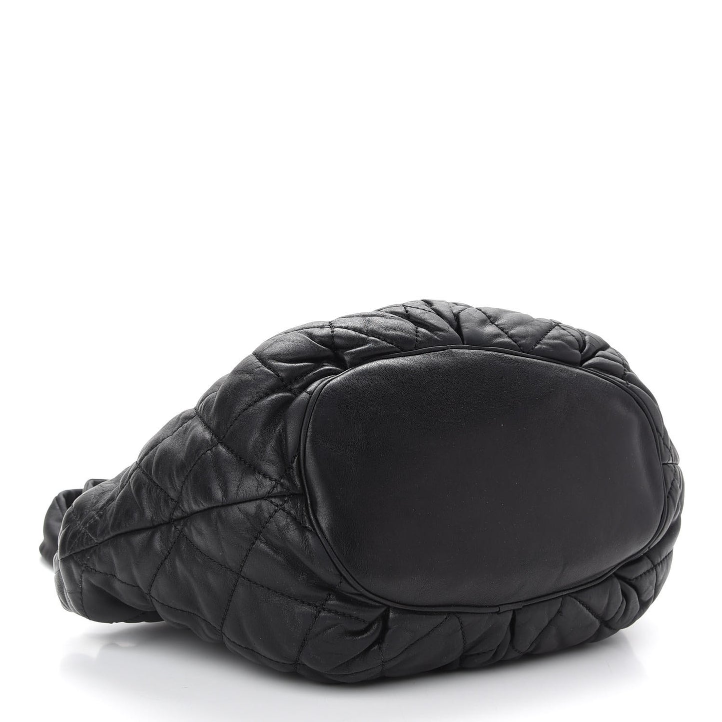 Lambskin Cloudy Bundle Tote Black