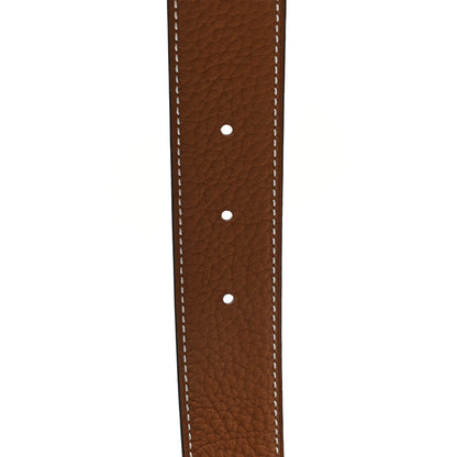 Hermes Box Togo 32mm Belt Strap 105 42 Black Gold 4 of 4