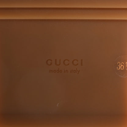 Gucci New Denim GG Monogram Angelina Platform 55mm Slide Sandals 36.5 Blue Tea 8 of 9