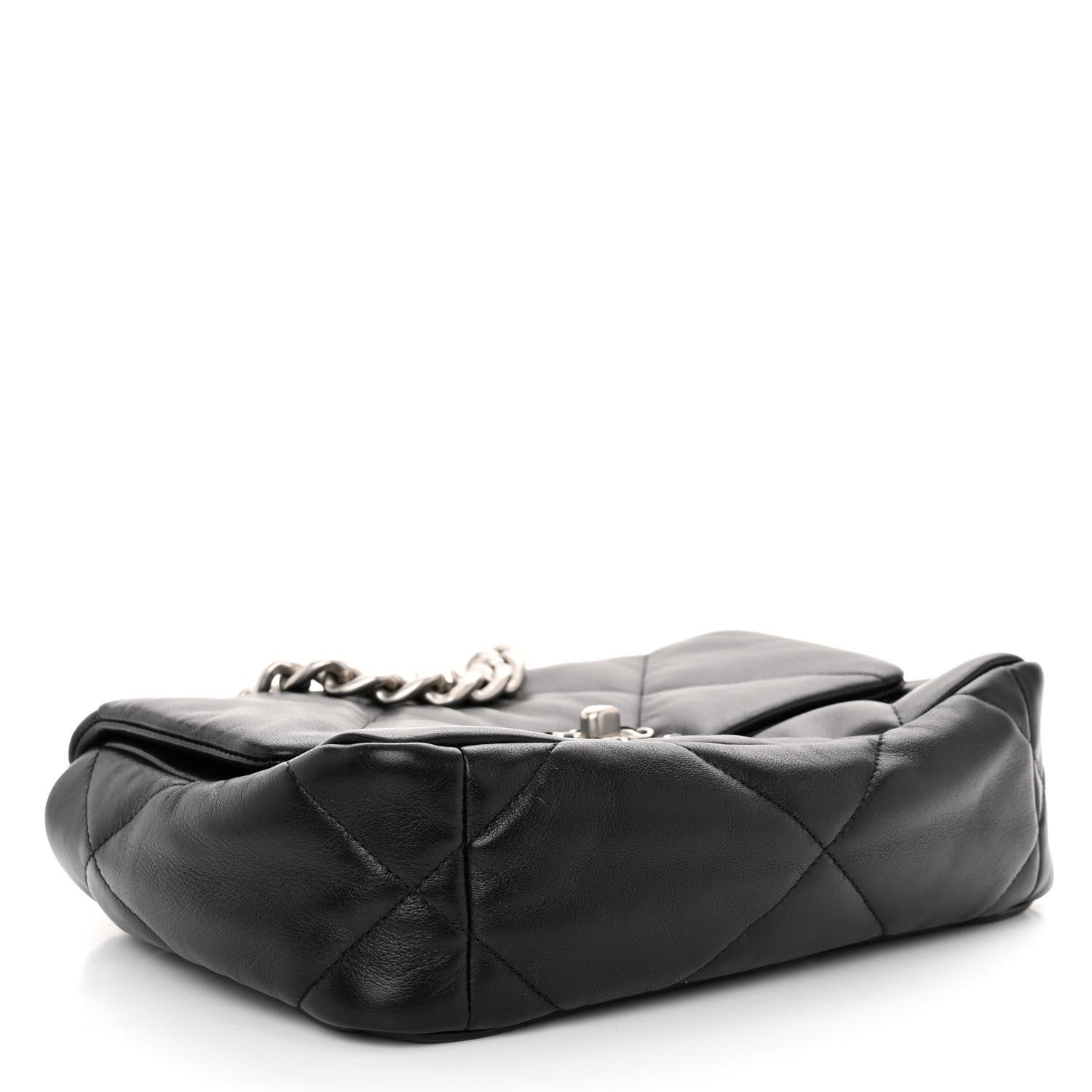 Chanel Lambskin Quilted Medium 19 Flap Black 4 of 11