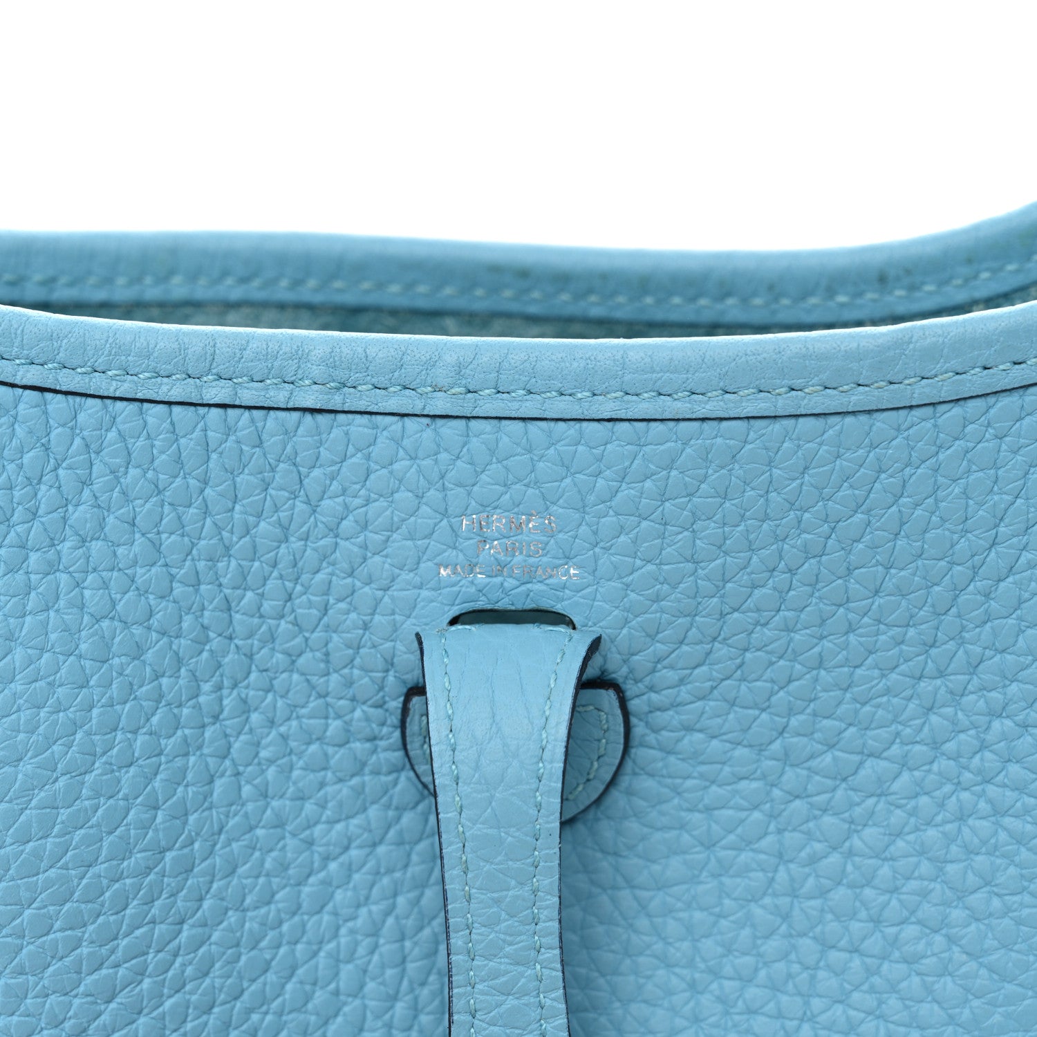 Hermes Taurillon Clemence Amazone Evelyne TPM Bleu Du Nord Vert Verone 6 of 10