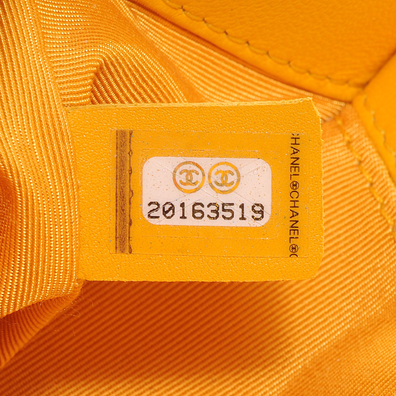 Chanel Lambskin Quilted Small Boy Flap Yellow 7 of 8