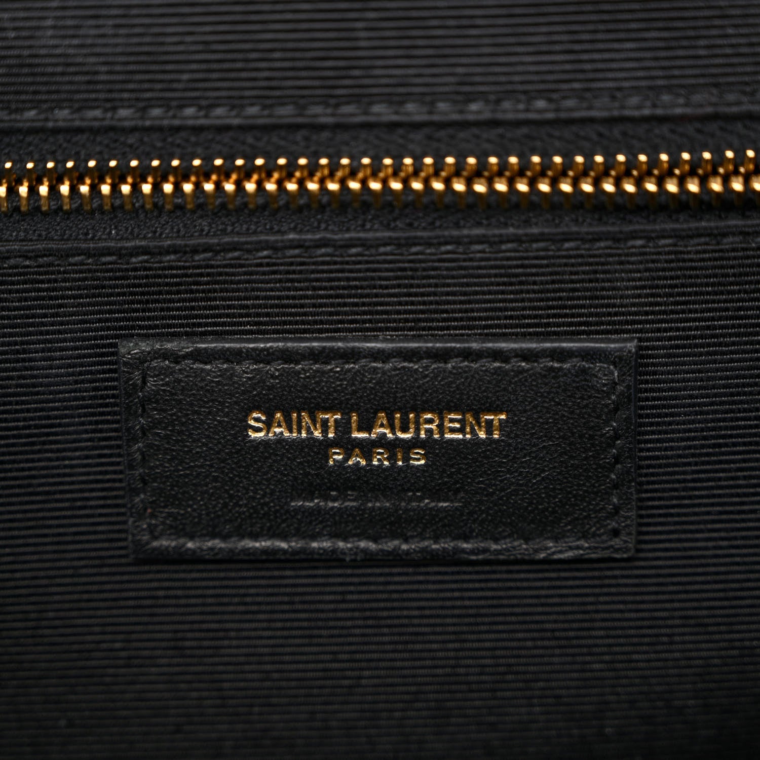 Saint Laurent Grain De Poudre Textured Mixed Matelasse Large Triquilt Monogram Satchel Black 5 of 9