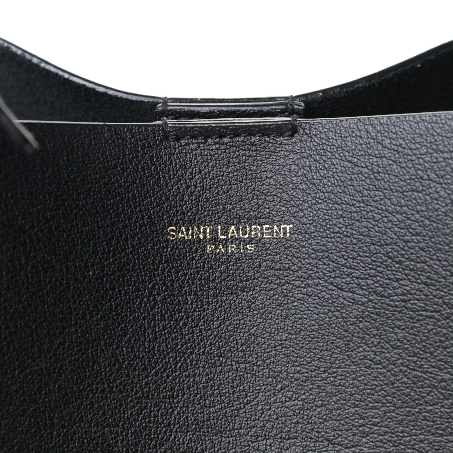 Saint Laurent Calfskin Large Shopping Tote Black 6 of 6