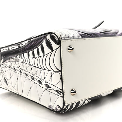 Christian Dior Calfskin Quilted Jack Pierson Art Lady Dior White Black Multicolor 7 of 8