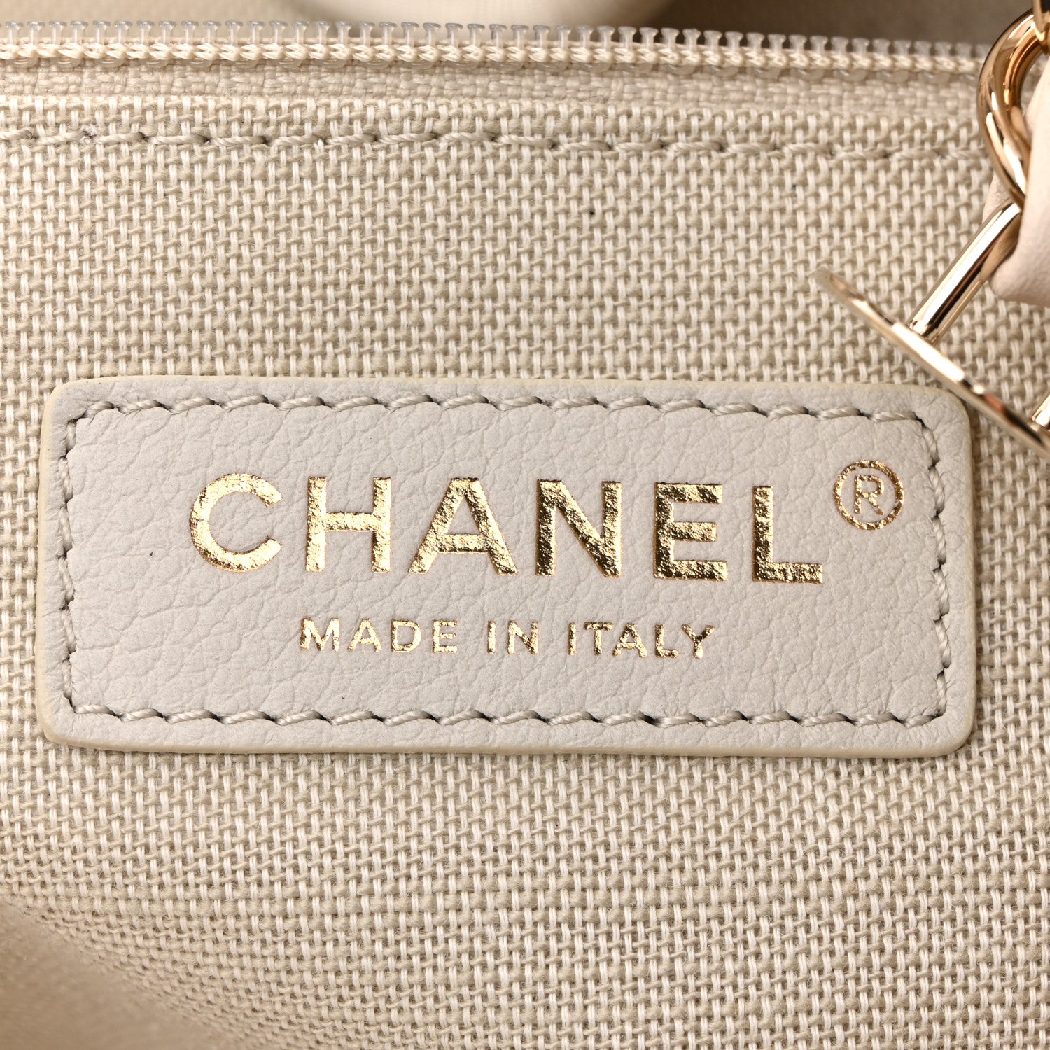 Chanel Mixed Fibers Small Deauville Tote White 7 of 11