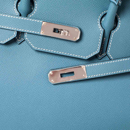Hermes Epsom Birkin 35 Blue Jean 7 of 11
