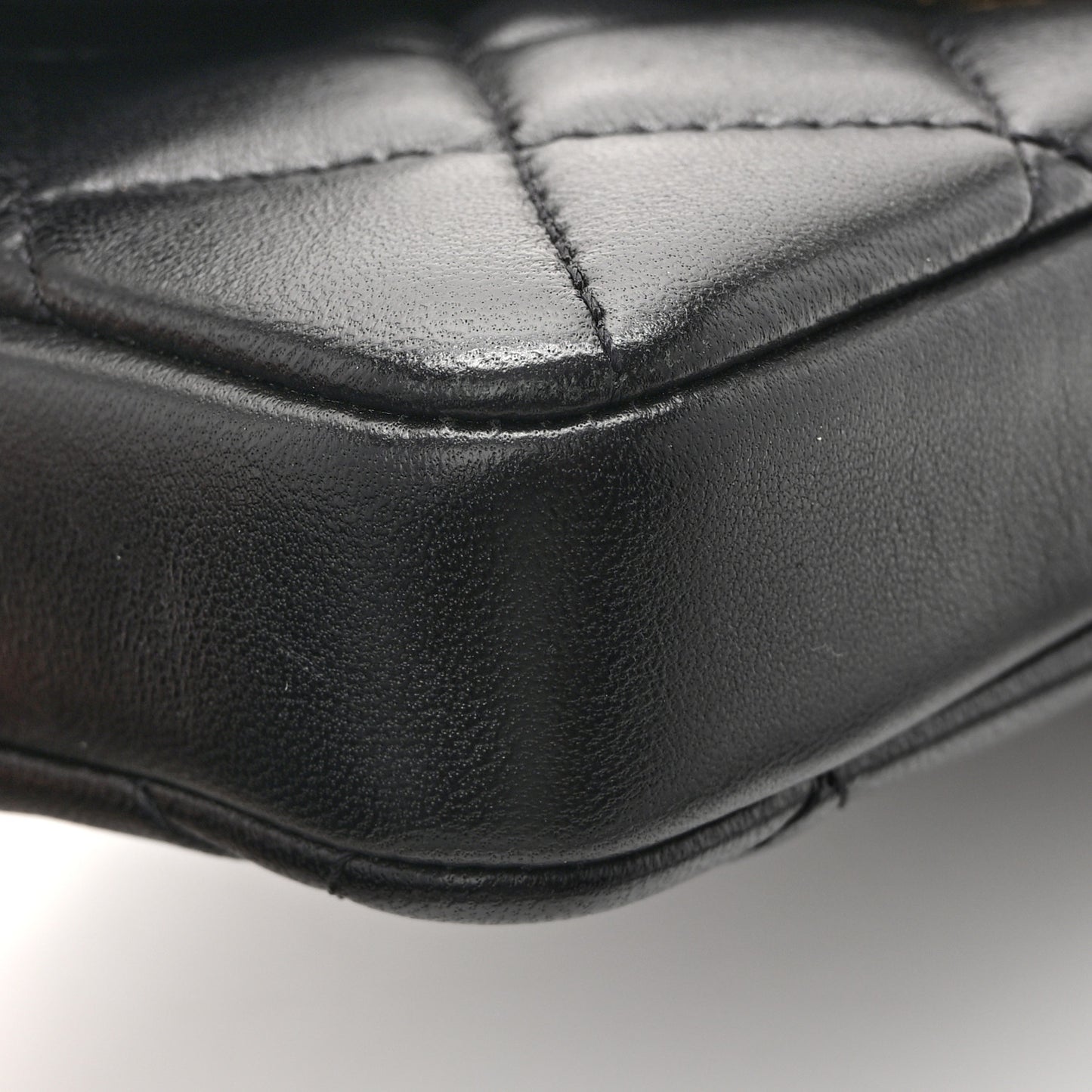 Lambskin Quilted Mini My Precious Waist Bag Black