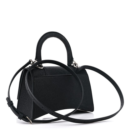Balenciaga Glitter Fabric Hourglass Top Handle Bag XS Black 3 of 12