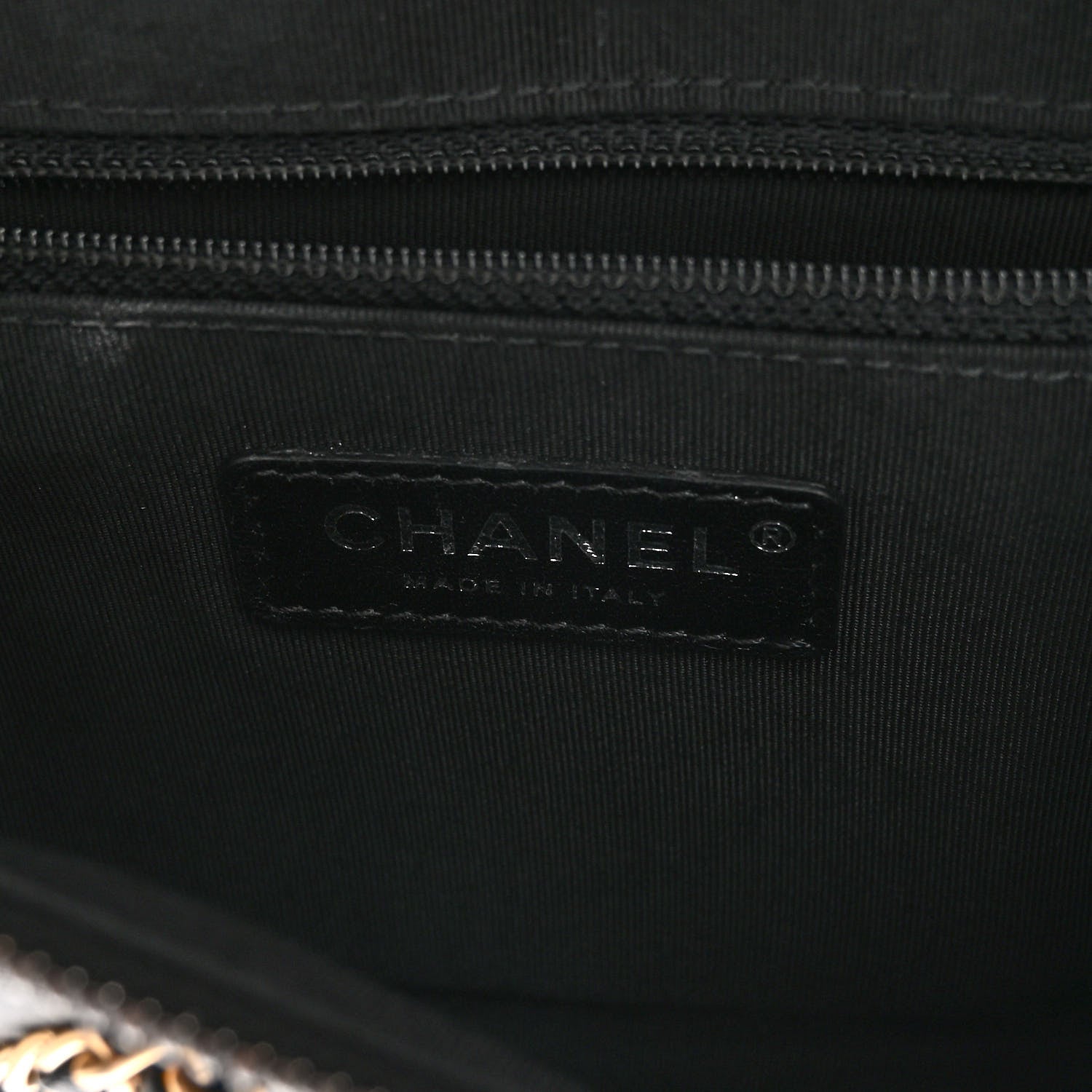 Chanel Calfskin Chain 20s Signe Waist Bag Black 5 of 10