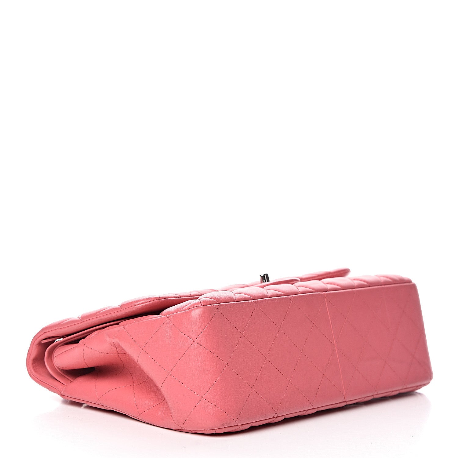 Chanel Lambskin Quilted Jumbo Double Flap Pink 4 of 12
