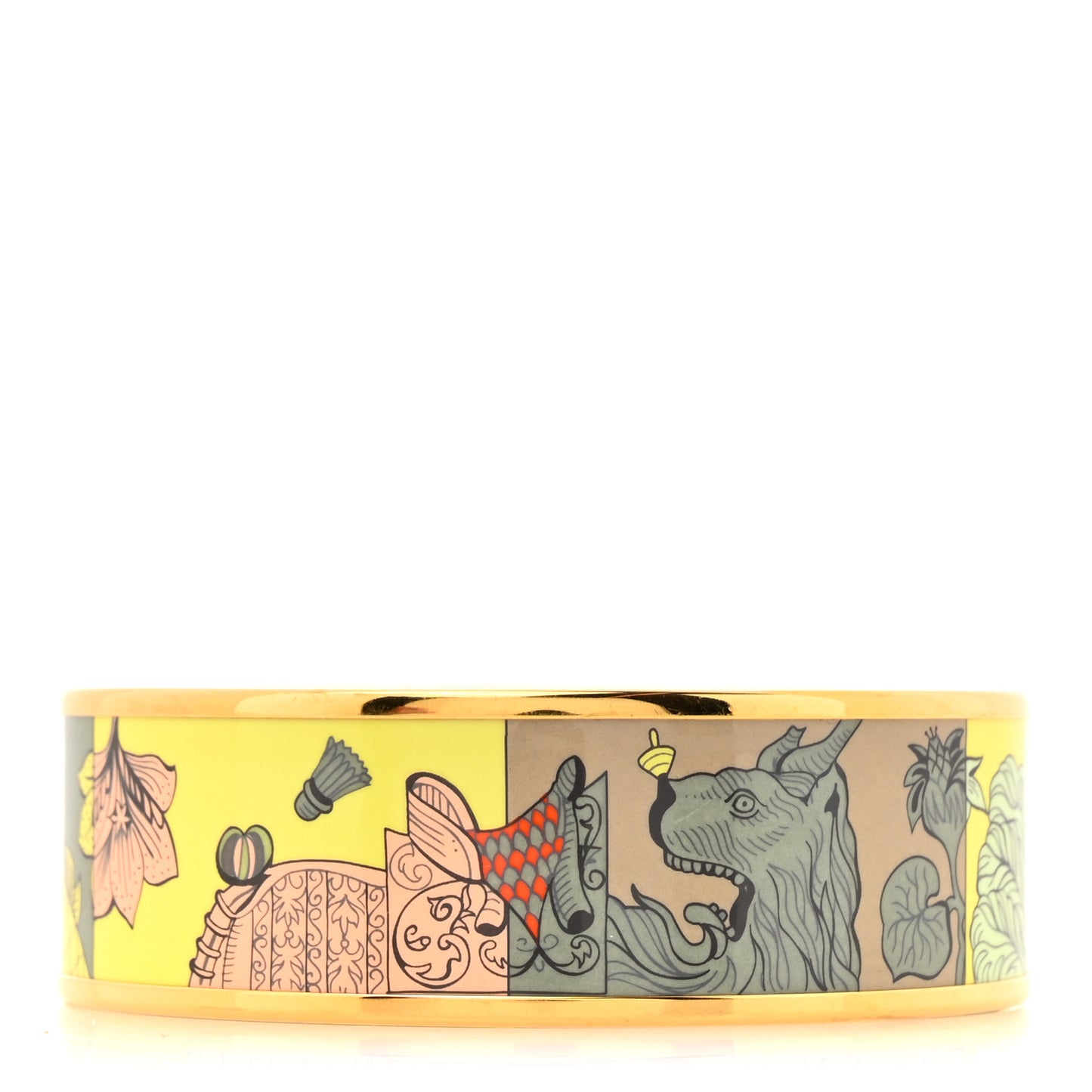 Enamel Printed Della Cavalleria Favolosa Wide Bracelet