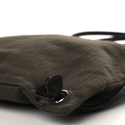 Hermes Herringbone Canvas Swift Maline Bag Kaki Ebene 7 of 7