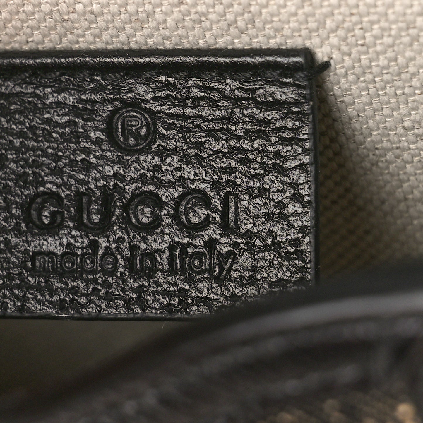 Jacquard Black Denim GG Monogram Textured Dollar Calfskin Mini Horsebit 1955 Crossbody Bag Black Ivory