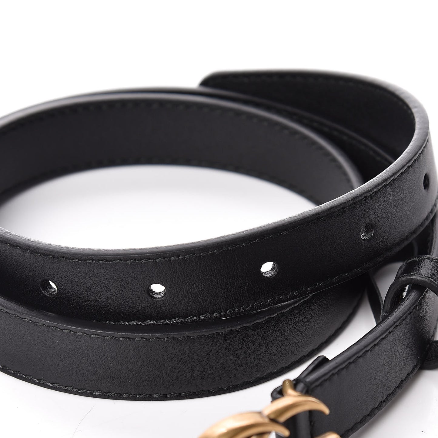 Calfskin Double G 20mm Belt 70 28 Black